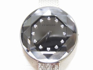 SENTURY Century kchu-ru lady's wristwatch 832.7.S.203.12.SML quartz 12P diamond mirror dial 