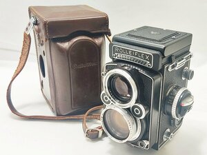 1円スタート ROLLEIFLEX ローライフレックス クセノタール 1:2.8/80 2眼レフカメラ フィルムカメラ ストラップ付ケース付き 中古