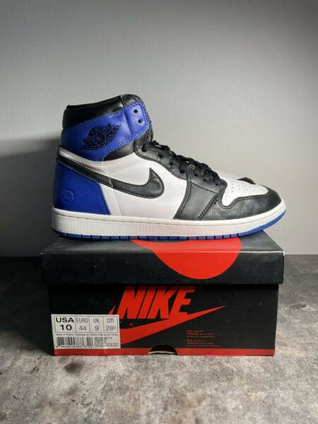 fragment Nike Air Jordan 1 Retro High OG Black/Sport Royal/White