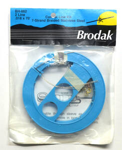 *. such!!! U navy blue wire Brodak 018 line Φ0.46mm 21.3m×2 stainless steel . line line connector -* grommet attached U navy blue *.kc