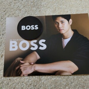 ★BOSS★ボールマーカー★希少★非売品★大谷翔平ポストカード付き★