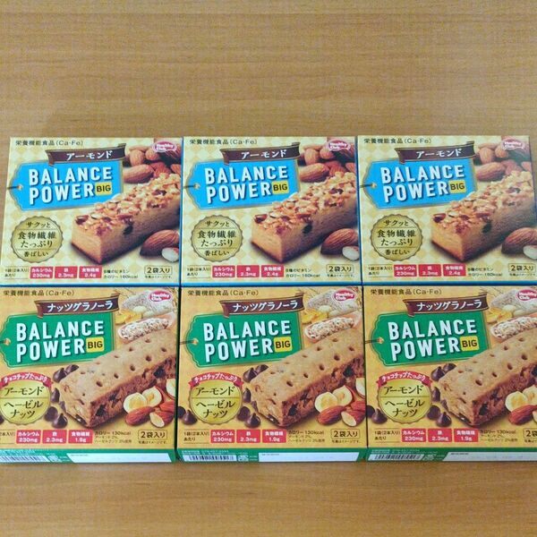 BALANCEPOWER BIG　バランスパワービッグ　栄養 食品　アーモンド＆ナッツグラノーラ　全６箱セット