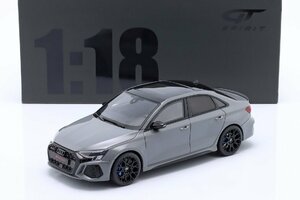 ▲入手困難！世界限定999台！GT-Spirit 1/18 AUDI アウディ RS3 SEDAN PERFORMANCE EDITION 2022 NARDO GREY GT885 新品