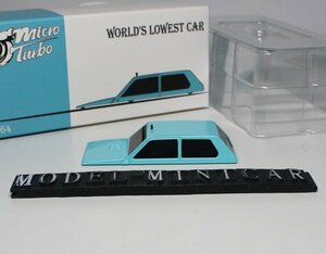 ▲超希少！Blue！限定品！MT 1/64 World's Lowest Car Panda Bug 新品 Micro Turbo