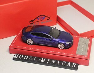 ▲限定品！青！限定品！VIP 1/64 Tesla テスラ Model S モデルS 新品 Resin Model