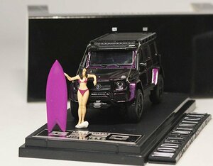 ▲超希少！High End！TM 1/64 メルセデス ベンツ Benz G-CLASS Brabus ブラバス 550 G500 4x4 Gクラス Purple 新品