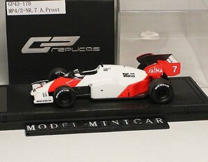 ▲入手困難！GP43-17B！世界限定500台！GP Replicas 1/43 マクラーレン Mclaren MP4/2 #7 新品 F1