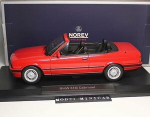 ▲最後1台！NOREV 1/18 BMW E30 318i Cabriolet 赤 新品