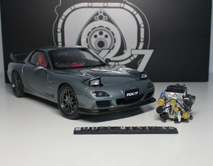 ▲金属製！全開閉！Metallic Grey！POLAR MASTER 1/18 アテンザ MAZDA RX-7 RX7 Spirit R 2002 FD 新品