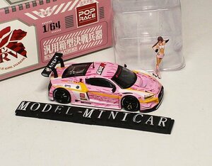 ▲超希少！限定品！POP RACE 1/64 アウディ AUDI R8 LMS EVA Racing 08 新品