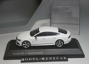 ▲AUDI 1/43 アウディAudi RS7 Sportback RS 7 白