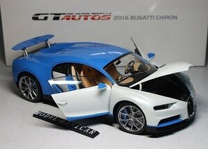 ^ hard-to-find!GTAutos 1/18 Bugatti BUGATTIsi long CHIRONsi long 2016 white GTA Welly FX