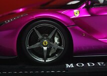 ▲最後1台！世界限定！超貴重な！MR 1/18 ラ・フェラーリ Ferrari LaFerrari F70 新品 FLASH PINK_画像4
