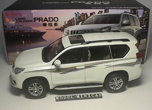 ▲希少品！Toyota特注！1/18 トヨタ PRADO プラド LAND CRUISER ランドクルーザー 白