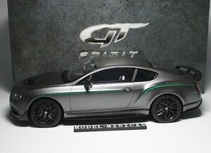 ▲超希少！GT-Spirit 1/18 ベントレー BENTLEY コンチネンタル GT GT3-R 黑箱限定504