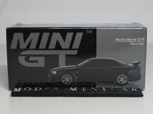 ▲超希少！MINIGT 1/64 Nissan Skyline GT-R (R34) V-Spec Black Pearl MGT00570 新品 MINI GT