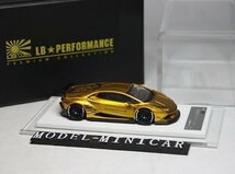 ▲超希少！世界限定999台！OneModel 1/64 ランボルギーニ LP610-4 Huracan ウラカン Liberty Walk LB Works Glod 新品 ONE MODEL_画像4