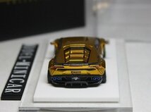 ▲超希少！世界限定999台！OneModel 1/64 ランボルギーニ LP610-4 Huracan ウラカン Liberty Walk LB Works Glod 新品 ONE MODEL_画像3