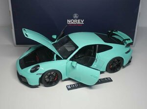 ▲入手困難！Tiff Blue！NOREV 1/18 ポルシェ Porsche 911 992 GT3 2021 新品