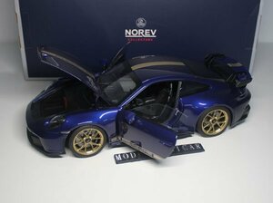 ▲入手困難！Metallic Blue！NOREV 1/18 ポルシェ Porsche 911 992 GT3 2021 新品