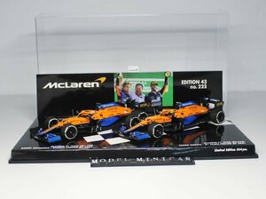 ▲2台！532210304！世界限定564台！PMA 1/43 マクラーレン Mclaren F1 TEAM MCL35M - 1-2 FINISH ITALIAN GP 2021 新品 Minichamps