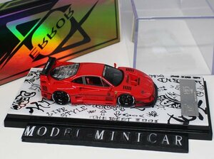 ▲超貴重な！赤！世界限定！404ERROR 1/64 フェラーリ Ferrari F40 LBWK LB Works 新品 Resin Model