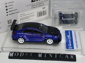 ▲入手困難！Blue Carbon！CM 1/64 スバル Subaru インプレッサ IMPREZA WRX STI S4 WIDE BODY KIT 新品