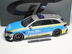 ▲超希少！世界限定999台！GT-Spirit 1/18 AUDI アウディ RS4 Avant ABT 2019 Police Car 新品