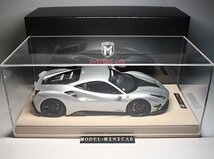 ▲最后1台！世界限定25台！MISHA特注品！1/18 フェラーリ Ferrari 488GTB 488 MISHA Design 新品 Matt Silver no Mansory LB_画像9