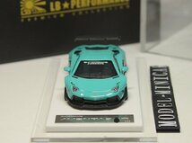 ▲世界限定999台！Tiffany Blue！ONEMODEL 1/64 ランボルギーニ LP700-4 アヴェンタドール Liberty Walk LB Works Zero Fighter 新品_画像2