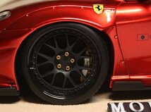 ▲最後1台！世界20台！LB特注品 1/18 フェラーリ Ferrari F430 430 LB Works Liberty Walk LB Performance Metallic Red_画像7
