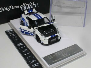 ▲超希少！White Blue！全開閉！金属製！OT 1/64 日産 NISSAN GT-R R35 LB Works Liberty Walk LBWK 新品