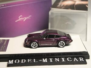 ▲最後1台！超絶版！Dark Purple！世界限定499台！Singer 1/64 ポルシェ Porsche 911 Singer 新品 930 964 RWB