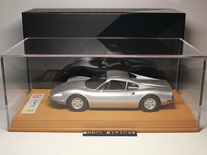 ▲最後1台！Silver！世界限定33台！DMH 1/18 フェラーリ Ferrari Dino 246GT 246 GT 新品 Resin Model