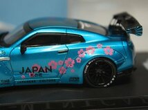 ▲SAKURA！限定品！High Rear Wing！TM 1/64 日産 NISSAN GT-R R35 LB Works Liberty Walk Zero Fighter サクラ 新品_画像3