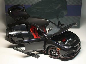 ▲全開閉！Black！金属製！LCD 1/18 ホンダ Honda Civic シビック Type R タイプ R 無限 FK8 Mugen 新品