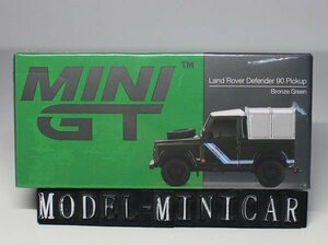 ▲超希少！限定品！MINIGT 1/64 Land Rover Defender 90 Pickup Bronze Green MGT00402-CH TSM 新品