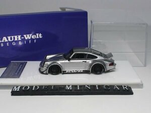 ▲超希少！Silver！世界限定！MWD 1/64 ポルシェ Porsche 911 964 RWB RAUH-Welt 新品 Resin Model