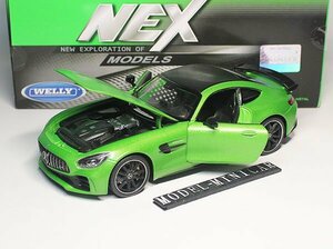 ^ трудно найти!Green!FX 1/24 BENZ Mercedes Benz AMG GT GT-R GTS GTR 2017 новый товар Welly