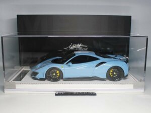 ▲最後1台！Plata Blue！世界限定！IM 1/18 フェラーリ Ferrari 488 Pista Novitec Rosso 新品 Resin Model