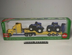 ▲SIKU 1/87 TRUCK WITH NEW HOLLAND TRACTORS 作業車