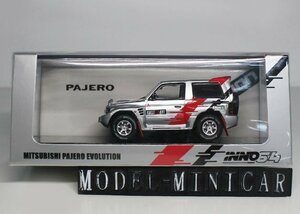 ▲超希少！INNO 1/64 MITSUBISHI PAJERO EVOLUTION RALLIART Silver IN64-EVOP-RASIL 新品