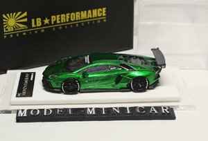 ▲世界限定999台！Chrome Green！ONEMODEL 1/64 ランボルギーニ Aventador LP700 Liberty Walk LB Works ONE MODEL