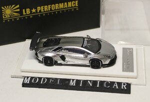 ▲世界限定999台！Chrome Silver！ONEMODEL 1/64 ランボルギーニ Aventador LP700 Liberty Walk LB Works ONE MODEL