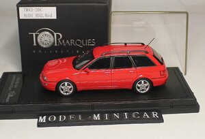 ▲入手困難！TM43-26C！世界限定500台！Top Marques 1/43 Audi アウデ RS2 赤 新品 Resin Model