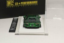 ▲世界限定999台！Chrome Green！ONEMODEL 1/64 ランボルギーニ Aventador LP700 Liberty Walk LB Works ONE MODEL_画像3