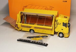 ▲超希少！Yellow！限定品！GCD 1/64 Scania S 730 Enclosed Double Deck tow trucks トラック 全金属 S730