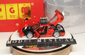 ▲超絶版！全開閉！金属製！PGM 1/64 フェラーリ Ferrari F40 Snow Version 赤 Xmas 新品 HIGH END