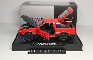 ▲超希少！赤！TOYOTA 1/32 モデラーズ イニシャルD 頭文字D AE86 ホンダ 新品