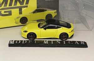 ▲入手困難！世界限定！MINIGT 1/64 日産 Nissan フェアレディ Z Fairlady Z PROTO Spec Yellow 新品 TSM